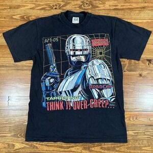 Vintage 1990 Orion RoboCop Targeting Think It Over Creep Movie Promo T-Shirt M